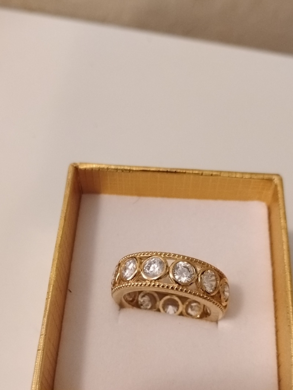 Diamonique Eternity Band Size 7.